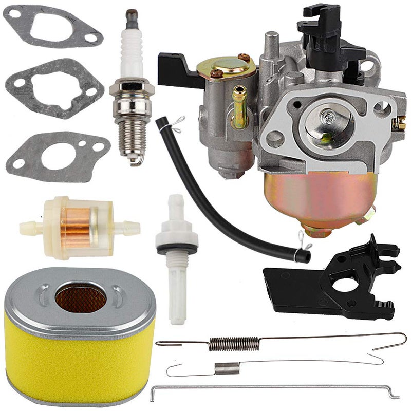 Ferilter GX160 Carburetor for Honda GX 160 GX168 GX200 5HP 5.5HP 6.5HP Engine Water Pump Pressure Washer Mower 16100-ZH8-W51 Carb with 17210-ZE1-505 Air Filter Throttle Governor Link Rod Spring Kit - Image 1